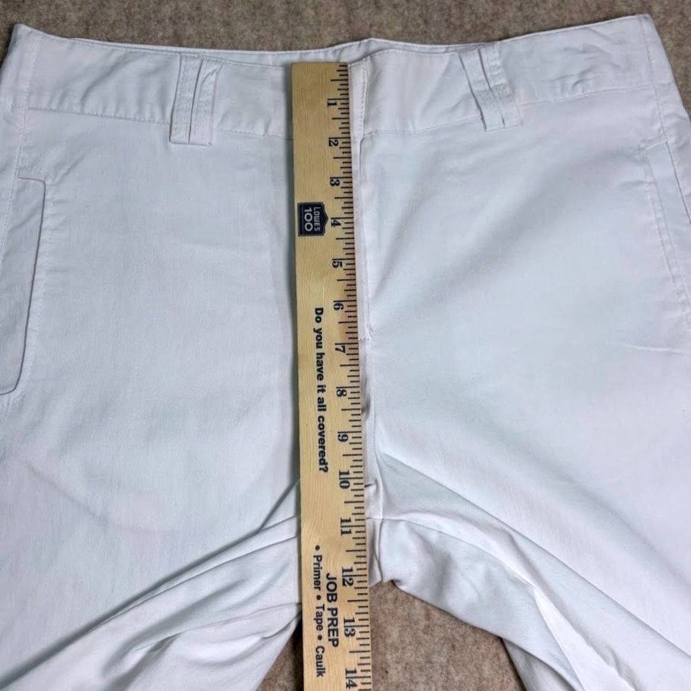 Bette & Court Golf Shorts Womens 10 White Cotton Bermuda Preppy Coastal Classic - Picture 5 of 10